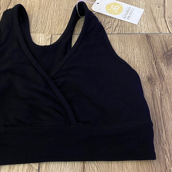 Kindred Bravely Wireless Nursing & Maternity Sleep Bra Black Medium - Picture 4 of 9